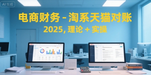 电商财务-淘系天猫对账2025，理论+实操-项目创薪