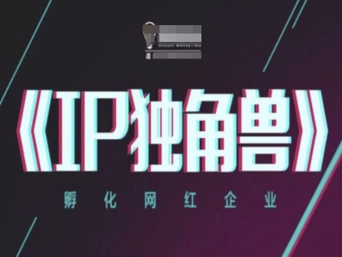 IP独角兽，孵化网红企业，ip教程-项目创薪
