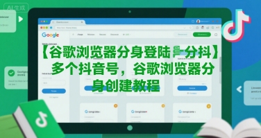 谷歌浏览器分身登陆多个抖音号，谷歌浏览器分身创建教程-项目创薪