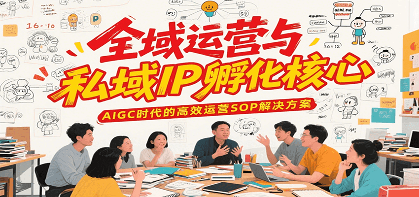 全域运营与私域IP孵化核心，AIGC时代的高效运营SOP解决方案-项目创薪