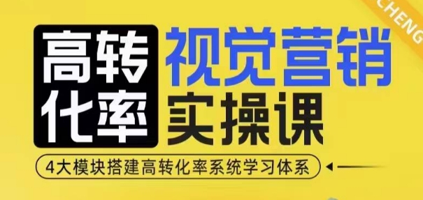 高转化率·视觉营销实操课，4大模块搭建高转化率系统学习体系-项目创薪