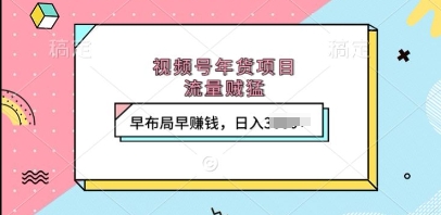 视频号年货项目，流量贼猛，早布局早挣钱，日入上k【揭秘】-项目创薪