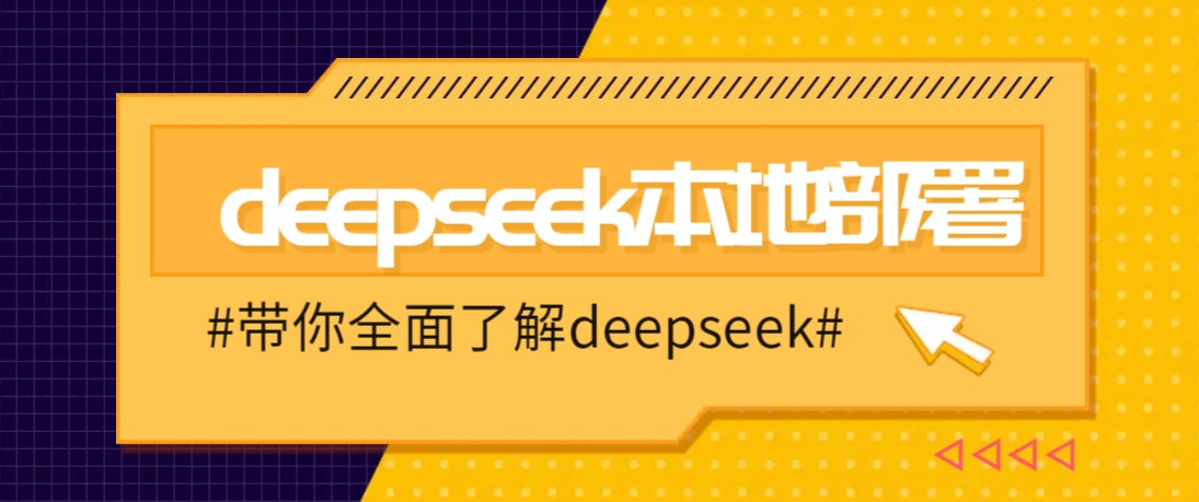 DeepSeek本地部署详细教程，轻松将deepseek部署到你的电脑上-项目创薪