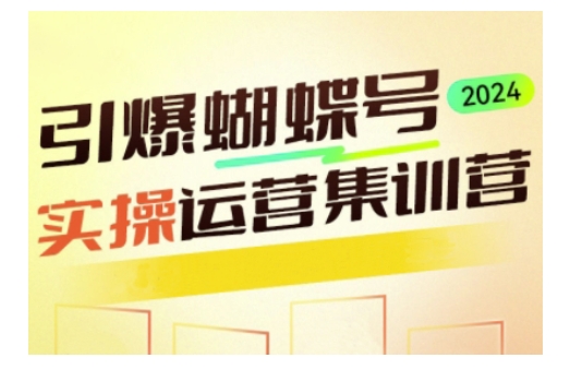 引爆蝴蝶号实操运营，助力你深度掌握蝴蝶号运营，实现高效实操，开启流量变现之路-项目创薪