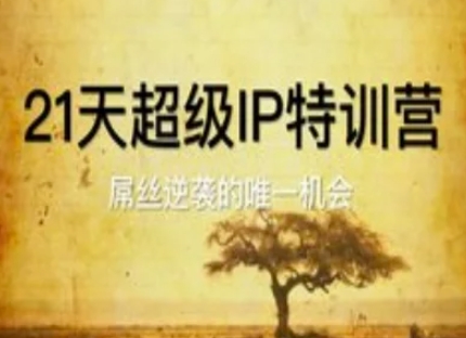 21天超级IP特训营，屌丝逆袭的唯一机会-项目创薪