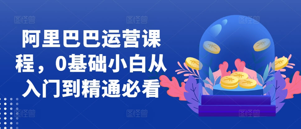 阿里巴巴运营课程，0基础小白从入门到精通必看-项目创薪