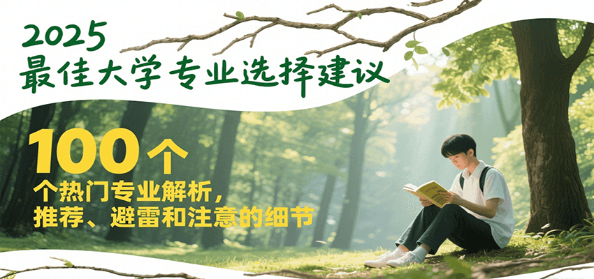 2025最佳大学专业选择建议，100个热门专业解析，推荐、避雷和注意的细节-项目创薪