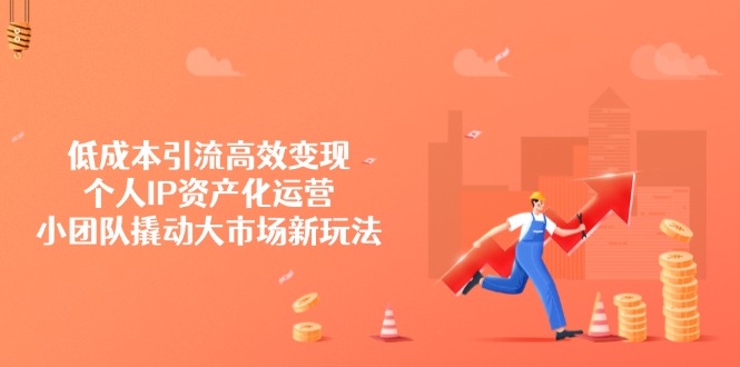 低成本引流高效变现，个人IP资产化运营，小团队撬动大市场新玩法-项目创薪