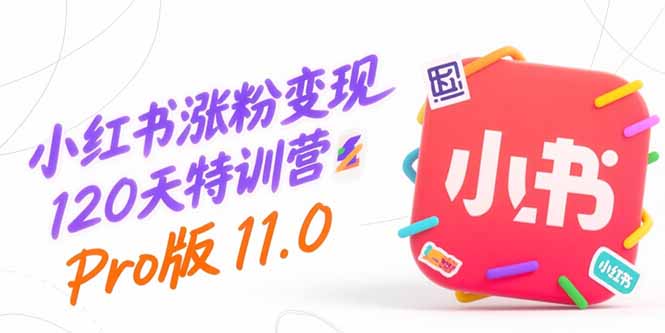 小红书涨粉变现120天特训营Pro版11.0：从0到1掌握平台运营,内容制作和变现-项目创薪