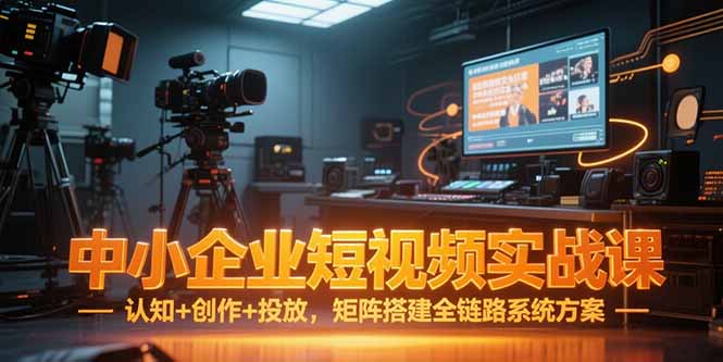 中小企业短视频实战课，认知+创作+投放，矩阵搭建全链路系统方案-项目创薪