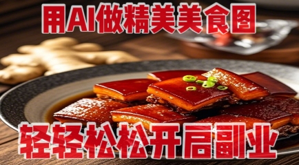 用AI做精美美食图，无需专业设备拍摄，轻轻松松开启副业-项目创薪
