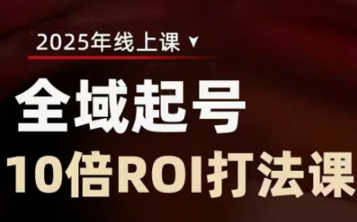 2025全域起号10倍ROI打法课，助你提升直播间的投资回报率-项目创薪