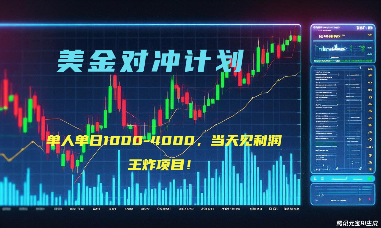 2025年最暴力项目“美金先登计划”最新最强对冲战法，每日实际收益1K-4K-项目创薪