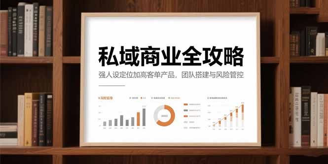 私域商业全攻略，强人设定位加高客单产品，团队搭建与风险管控-项目创薪