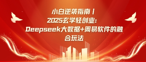 小白逆袭指南，2025玄学轻创业：Deepseek大数据+周易算法的融合玩法-项目创薪