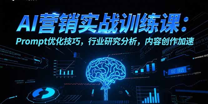 AI营销实战训练课：Prompt优化技巧，行业研究分析，内容创作加速-项目创薪