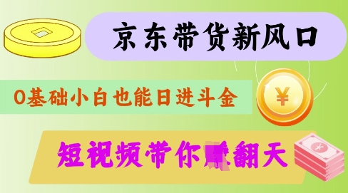 最新京东短视频带货代运营秘籍，轻松躺挣【揭秘】-项目创薪