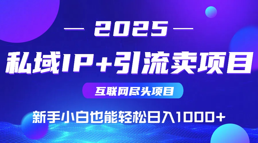 私域IP+卖项目，普通人小白也能轻松实现日入1000+-项目创薪