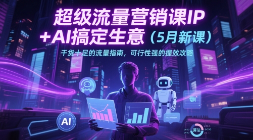 超级流量营销课IP+AI搞定生意(5月新课)干货十足的流量指南，可行性强的提效攻略-项目创薪