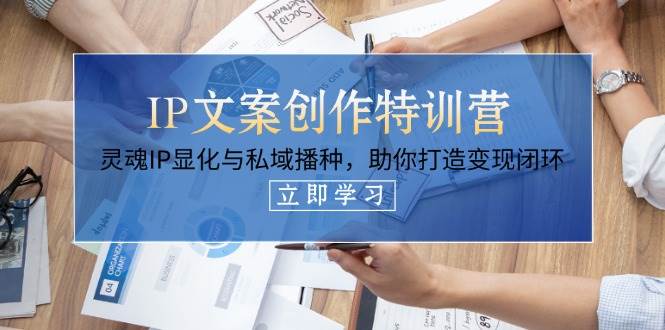 IP文案创作特训营，灵魂IP显化与私域播种，助你打造变现闭环(14节课)-项目创薪