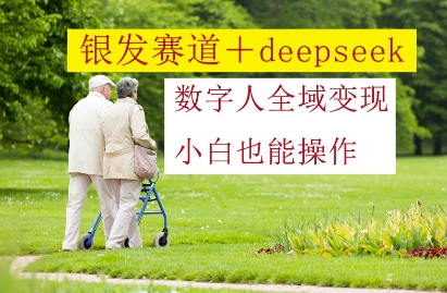银发赛道+deepseek数字人全域变现，小白也能操作-项目创薪