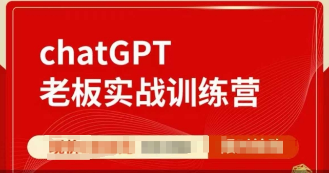 ChatGPT老板实战训练营，用GPT带飞，一人顶一个团队-项目创薪