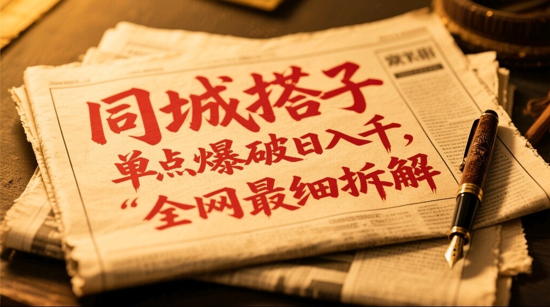 同城搭子群19.9单点爆破日入千，搭子组局月入万，全网最细拆解-项目创薪