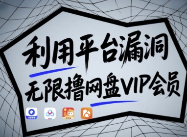 利用平台漏洞，无限撸网盘VIP会员，用户亲测有效!【漏洞原理+操作演示】-项目创薪