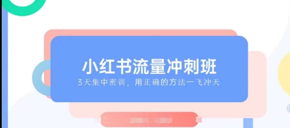 小红书流量冲刺班2025，最懂小红书的女人，快速教你2025年入局小红书-项目创薪
