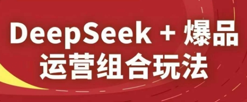 DeepSeek+爆品运营组合玩法，2025淘系精品课-项目创薪