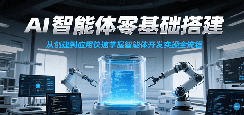 AI智能体零基础搭建实操课，从创建到应用快速掌握智能体开发全流程！-项目创薪