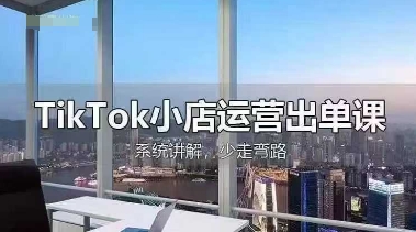 TikTok小店运营出单课，从开店选品、运营出单、发货回款，进行全流程讲解-项目创薪