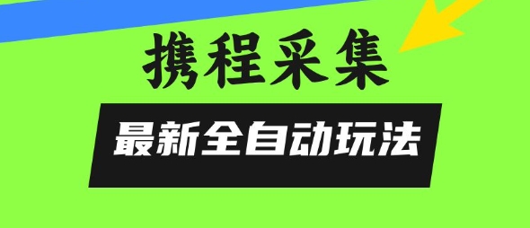 携程信息采集全自动玩法，0风控，无脑开干【揭秘】-项目创薪