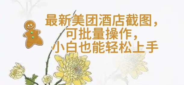 【轻云】最新美团酒店截图，可批量操作，小白也能轻松上手-项目创薪
