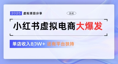 小红书虚拟电商项目，平台大力免费流量扶持，低门槛1拖3玩法-项目创薪
