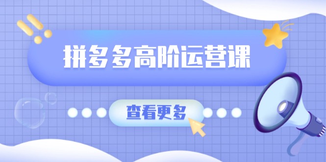 拼多多高阶运营课：极致群爆款玩法，轻付费无尽复制，打造单品爆款之路-项目创薪