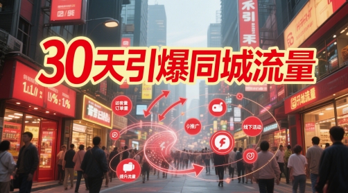 30天引爆同城流量：团购篇 认知篇 流量篇 来客篇 达人篇 老板人设IP篇 投流篇-项目创薪